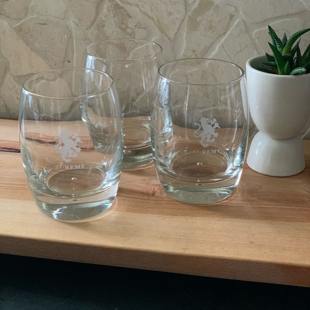 ST. REMY | Set of 3 | Heavy Base Cognac Cocktail Glasses
